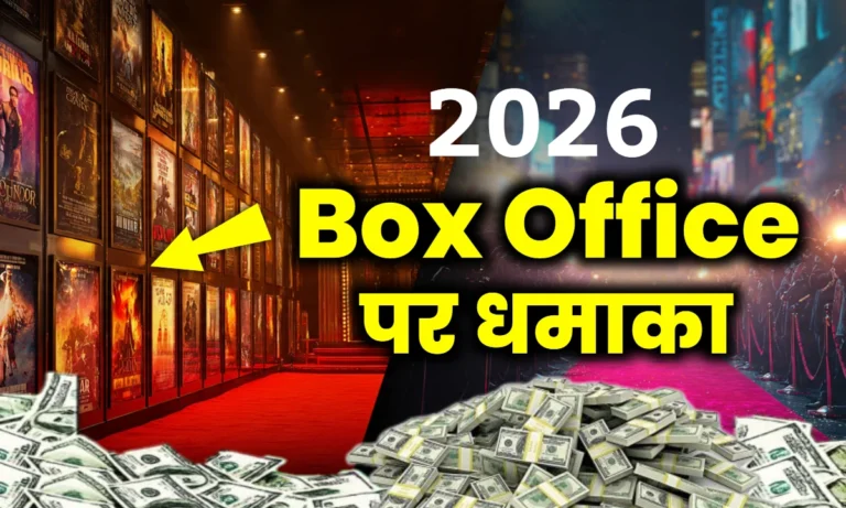 2026 की सबसे बड़ी हिंदी फिल्मों का पोस्टर कोलाज – बॉलीवुड के सुपरस्टार्स, बड़े बजट की ब्लॉकबस्टर फिल्में और सिनेमाघरों में भीड़ का उत्साह