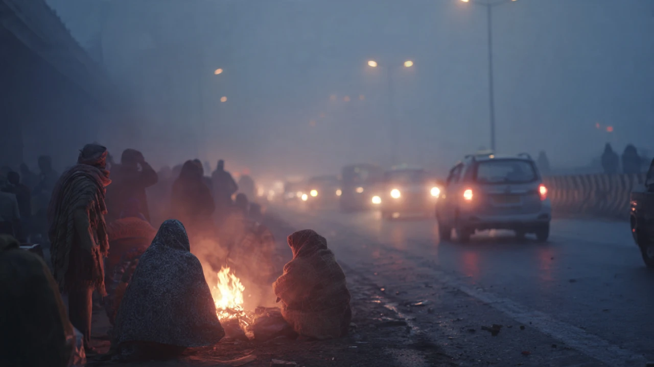 उत्तर भारत में कड़ाके की ठंड, घना कोहरा और खराब AQI से प्रभावित जनजीवन की तस्वीर